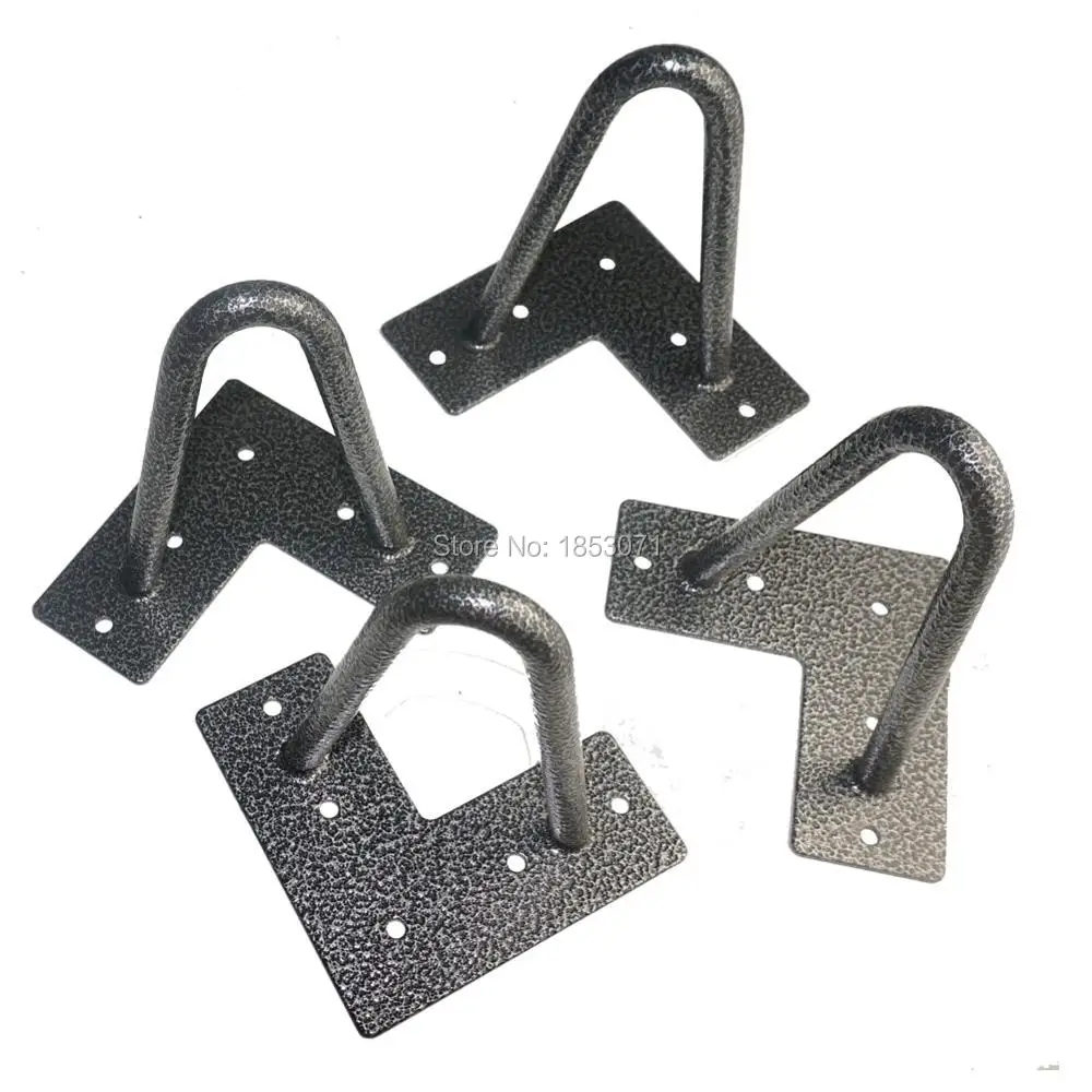 

4 PCS Furniture Legs Wooden Bed,6 Inch 152 MM Height, Black Silver,2-Rod 12MM Solid Iron ,Hairpin legs for Bed, Cabinet
