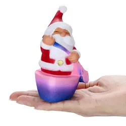 5 Новинка 2018 года Горячая Мода Squishies Galaxy Санта Клаус ChristmasToy замедлить рост фрукты Ароматические снятие стресса игрушечные лошад