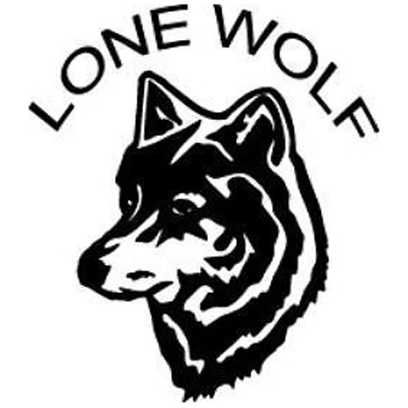 13.7cm*15.7cm Lone Wolf Fashion Animal Decal Vinyl Car Sticker S4 0857