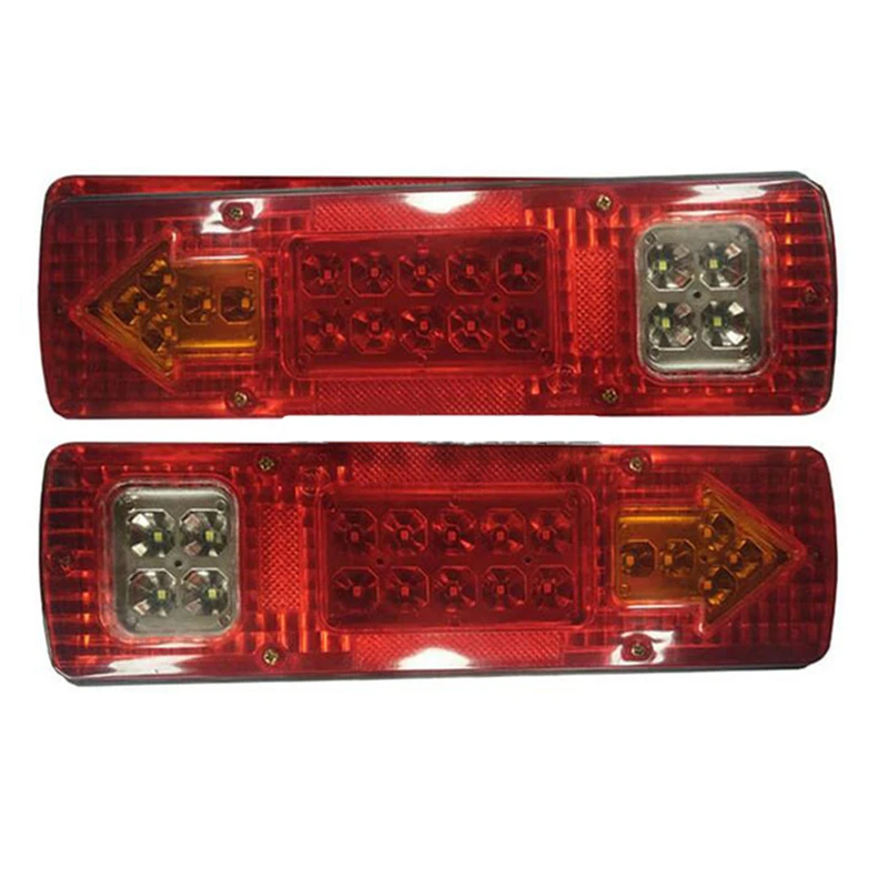 

2pcs 12V Led Rear Tail Lights Lamp 5 Function For Trailer Caracan Truck 19Led Trailer Lights LED Stop Lights