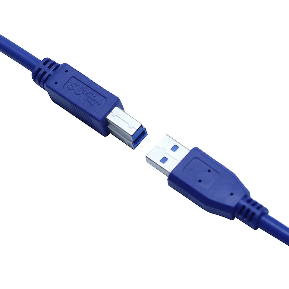 USB 3,0 принтер кабель «Папа-папа» B или передачи данных со штекером шнур кружева в африканском стиле высокого Скорость 0,3/0,5/1/1,5/1,8 M Универсальный USB для зарядки и синхронизации данных# BL5