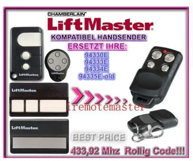 Chamberlain Liftmaster 94335e 94330e 94334e 94333e Replacement