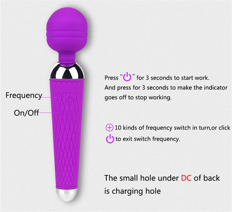 Вибрационная силиконовая Массажная палка женский вибратор usb зарядка 10 Частота вибрации 2 цвета дополнительно стимулирующий массажер