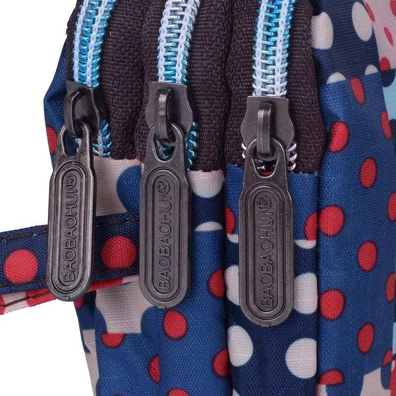 3 - Layer Women Female Long Wallet Cloth Zipper Large Capacity Day Coin Purse Ladies Clutch for Cellphone Bag 3