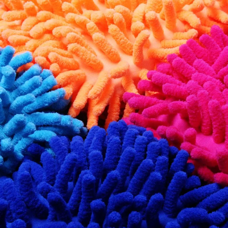 Перчатки для мытья автомобиля из ультратонкого волокна, синель, антозоан, щетки из микрофибры, автомобильная мотоциклетная шайба, щетки для чистки автомобиля