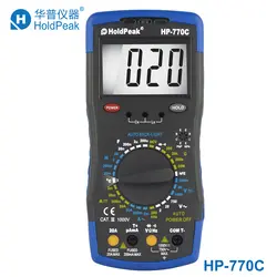 HoldPeak HP-770C измеритель индуктивности Цифровой мультиметр с индуктивностью/частота тесты