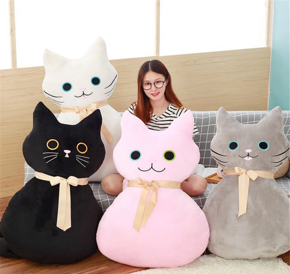 cat plush pillow