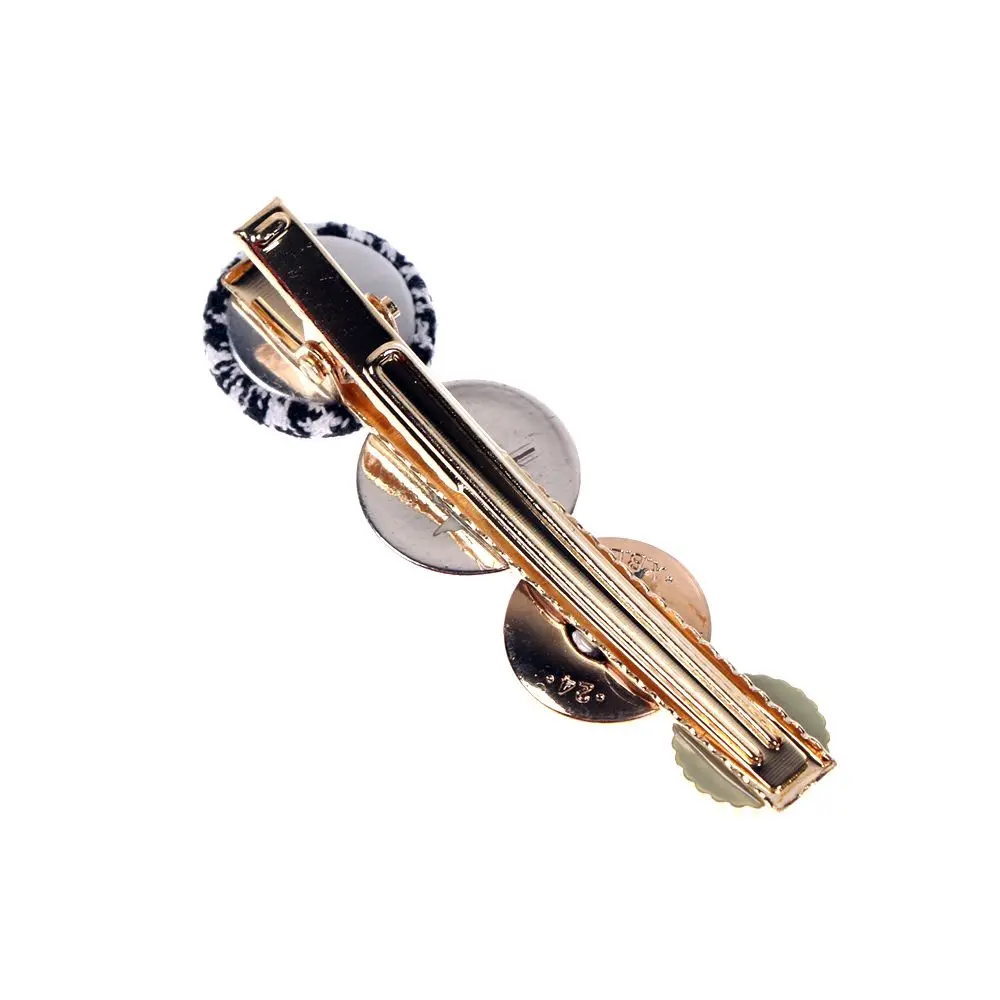 3pcs/Set Women Fashion Imitiation Pearl Hair Clips Hair Accessories Hair Pins Button Metal Hairpin Barrette Styling Tool