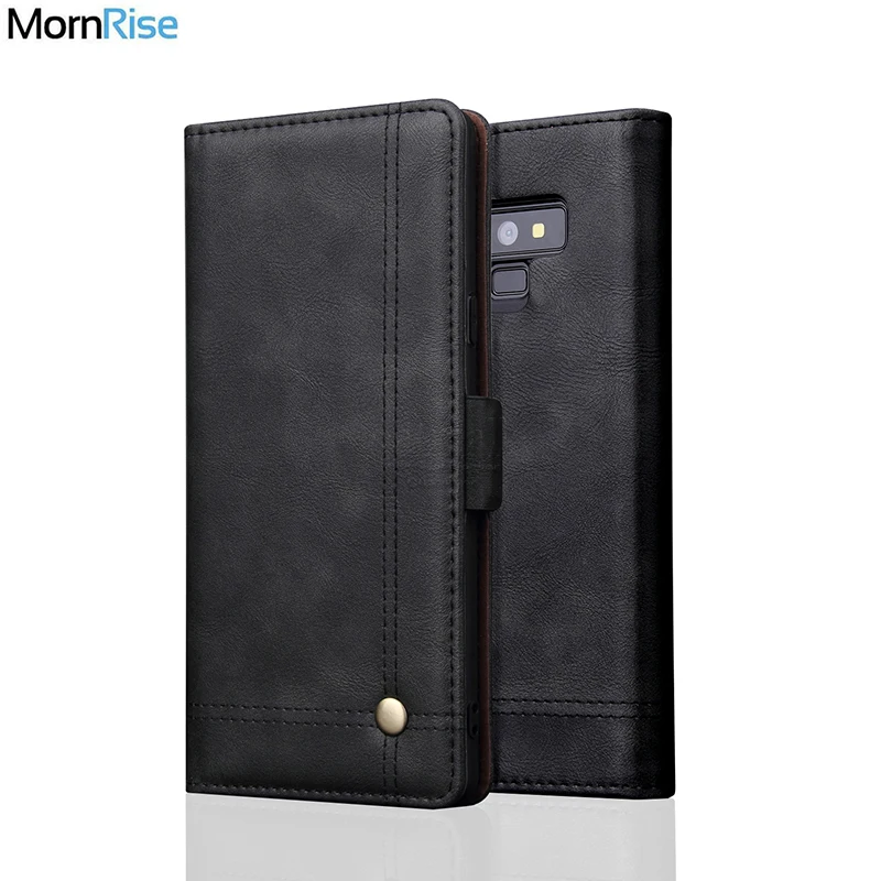 

Luxury Retro Slim Leather Cover For Sansung Galaxy Note 9 Case Wallet Card Slot Stand Magnetic Book Cover For Note 9 Phone Cases
