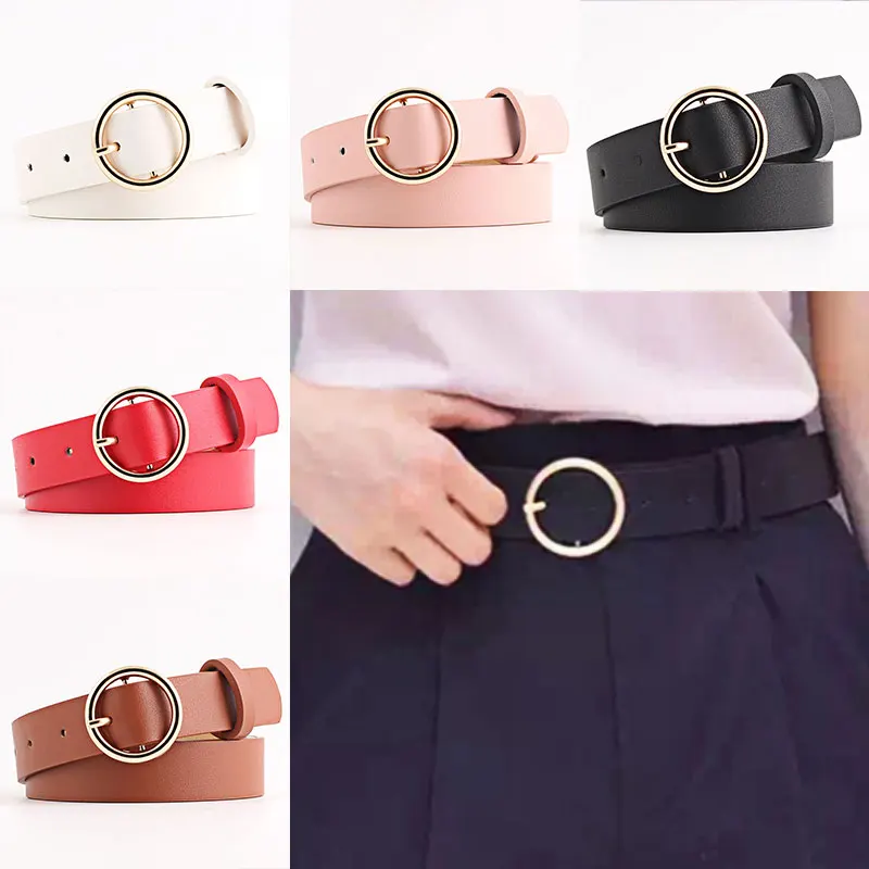 Fashion Buckle Belts Female Leather Strap Belts Women Clothing Width Of