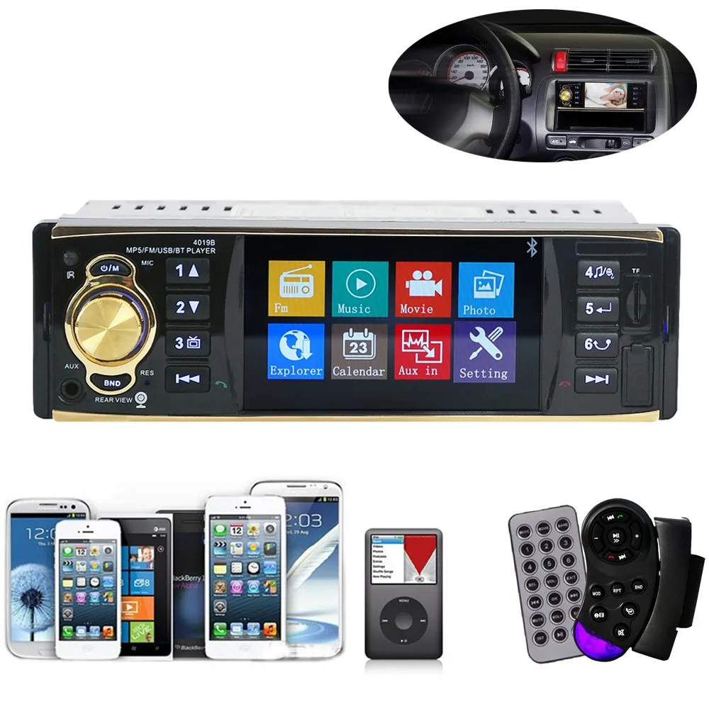 imágenes para 2017 Nueva Universal de 4.1 Pulgadas En El Tablero Del Coche Bluetooth Estéreo Aux Entrada USB/SD/FM/MP5/BT/WMA/MP3 Reproductor de Radio Interior Del Coche Electrónica imágenes para 2017 Nueva Universal de 4.1 Pulgadas En El Tablero Del Coche Bluetooth Estéreo Aux Entrada USB/SD/FM/MP5/BT/WMA/MP3 Reproductor de Radio Interior Del Coche Electrónica