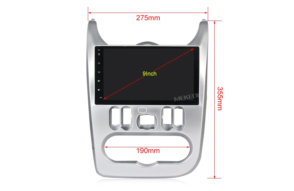 Flash Deal T3 Android8.1 Car multimedia player for Logan 2009-2013 Sendero Dacia Logan 2008-2012 Duster Sandero Nissan NP200 2009 1