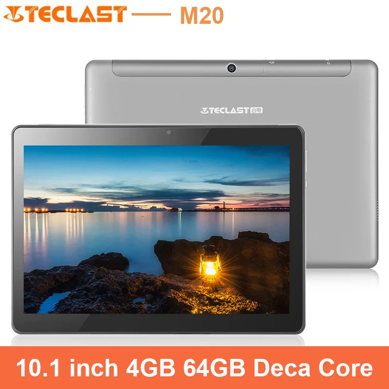 

Teclast M20 4G Tablet Android 8.0 10.1 inch MTK6797 Deca Core 4GB RAM 64GB ROM 2.4GHz 5.0GHz Wi-Fi Touch Screen Tablets