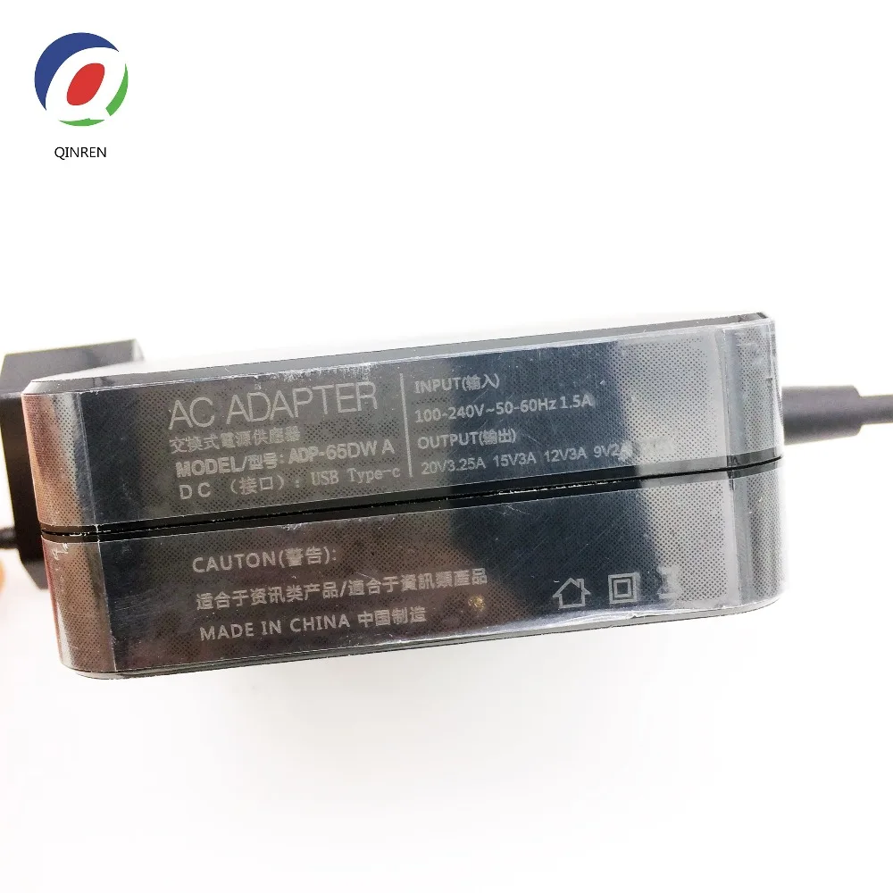 QINERN 20V 3A 65W Type C  AC Laptop Charger Power Adapter For ASUS notebook Power Supply