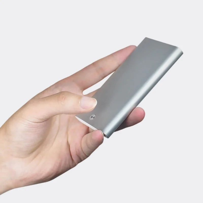 Xiaomi Youpin MIIIW держатель для карт из нержавеющей стали Серебряный алюминиевый чехол для кредитных карт для женщин и мужчин коробка для ID-Карты Чехол карманный кошелек - Цвет: Grey