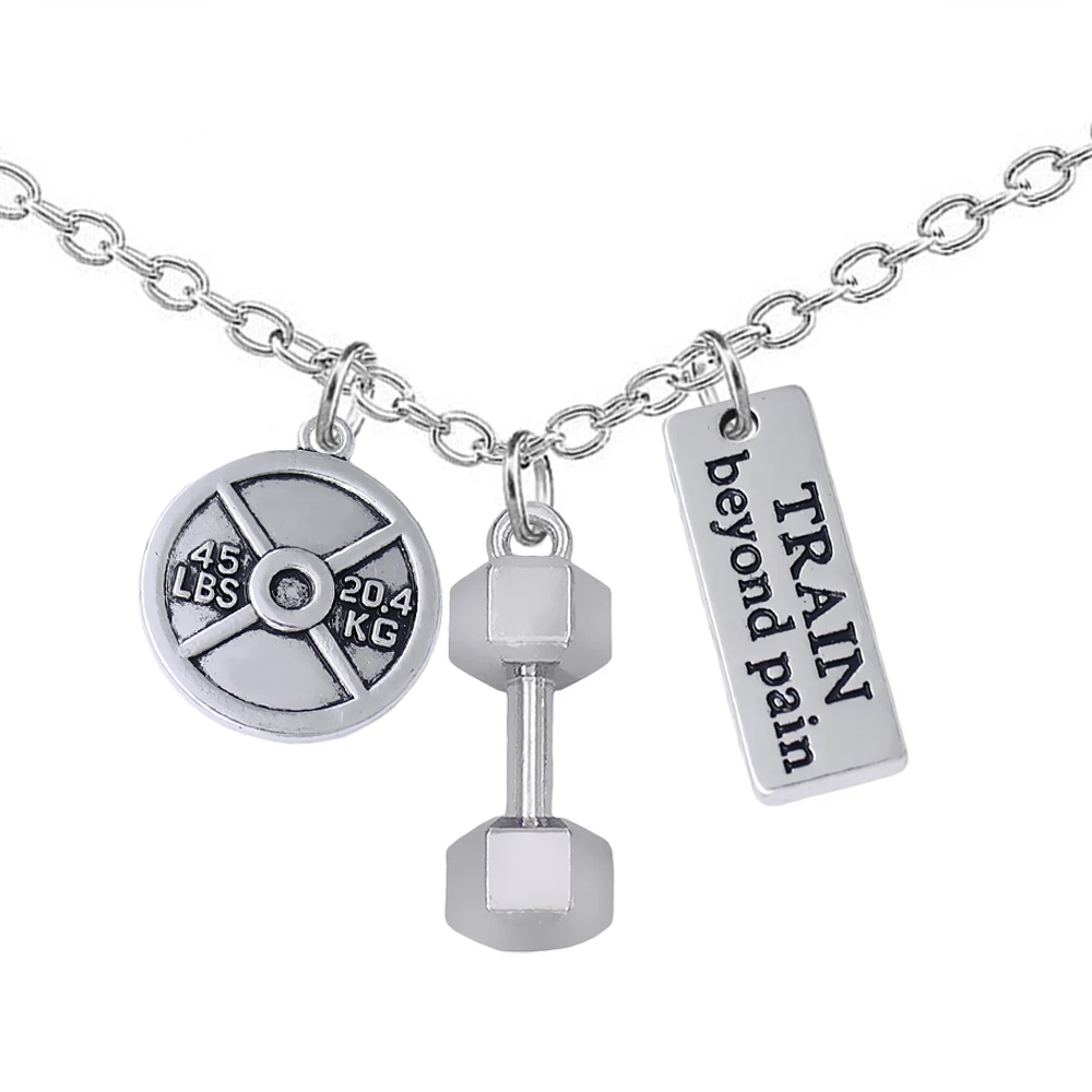 Buy Fearless Strength Exercise Fitness Jewelry Necklace FIT Bodybuilder Metal
