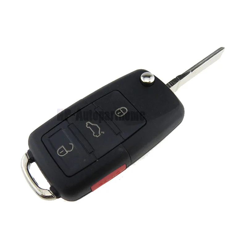 

4 BTN Flip Car Remote Key Shell for Volkswagen VWJetta Golf 4 5 Passat B5 B6 Tiguan Beetle Polo Bora Anahtar For SEAT SKODA