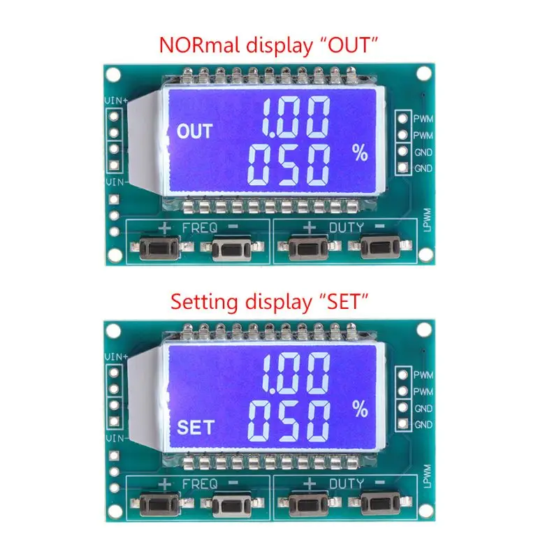 OOTDTY PWM импульсная Частота Рабочий цикл регулируемый модуль генератор сигналов ЖК