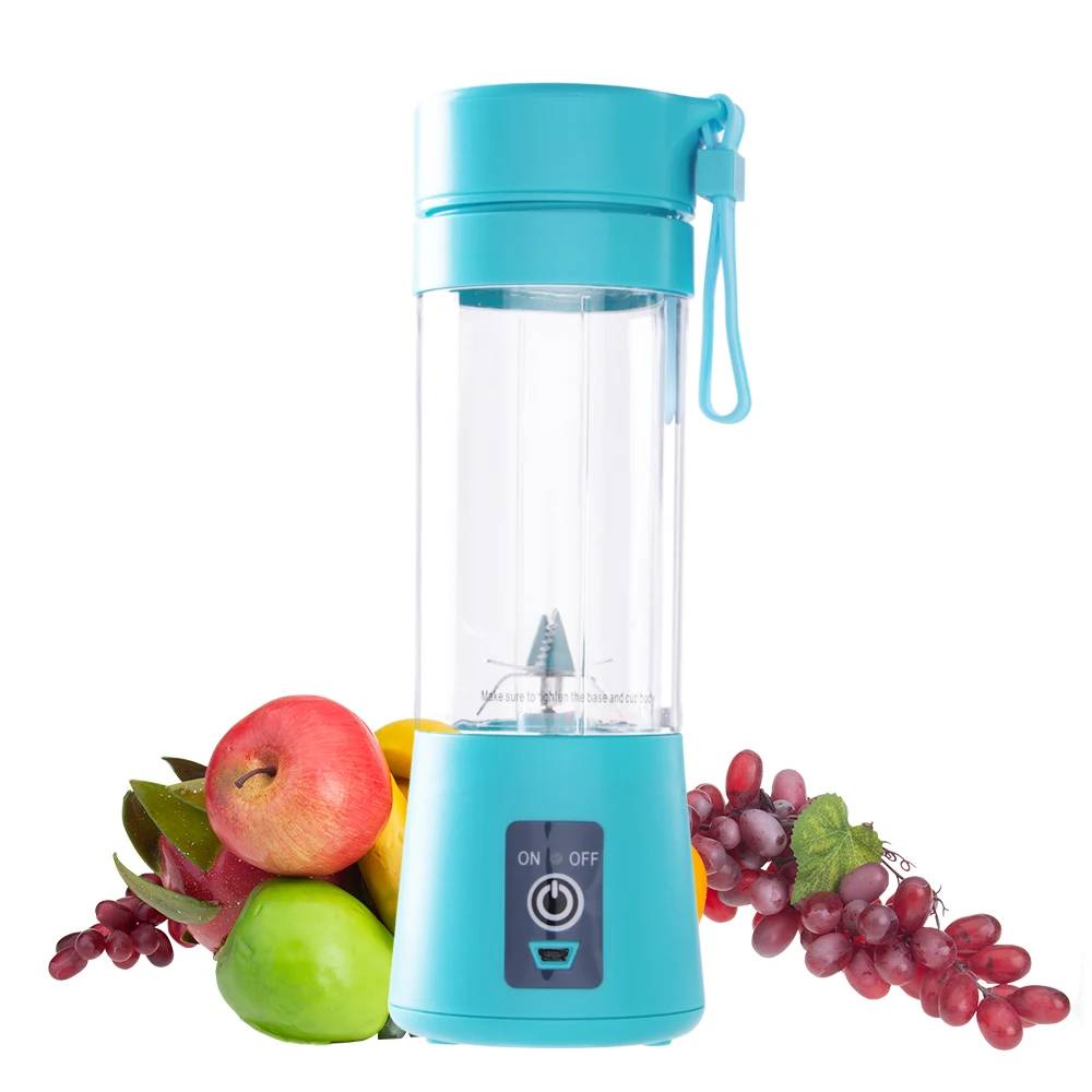 

400ml Portable Juice Blender USB Juicer Cup Multi-function Fruit Mixer Six Blade Mixing Machine Smoothies Baby Food Dropship