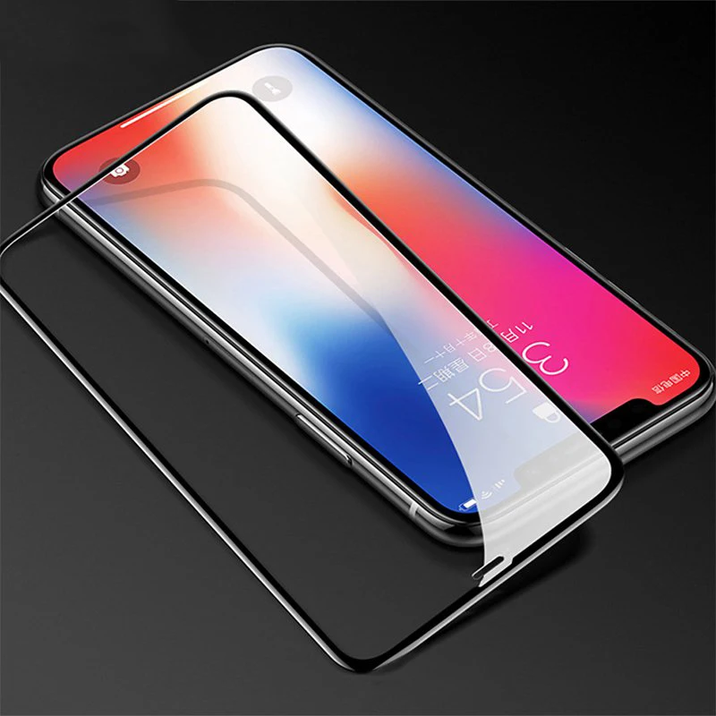 3D закаленное стекло для Iphone X XR XS Max 9H Защита экрана Xr iphon Xs iphonee защитная пленка |