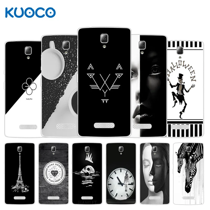 

Back Cover Soft TPU Case For Lenovo A2010 A 2010 B&W Design Slim Thin Silicone Phone Cases For Lenovo A2010-a /A 2010