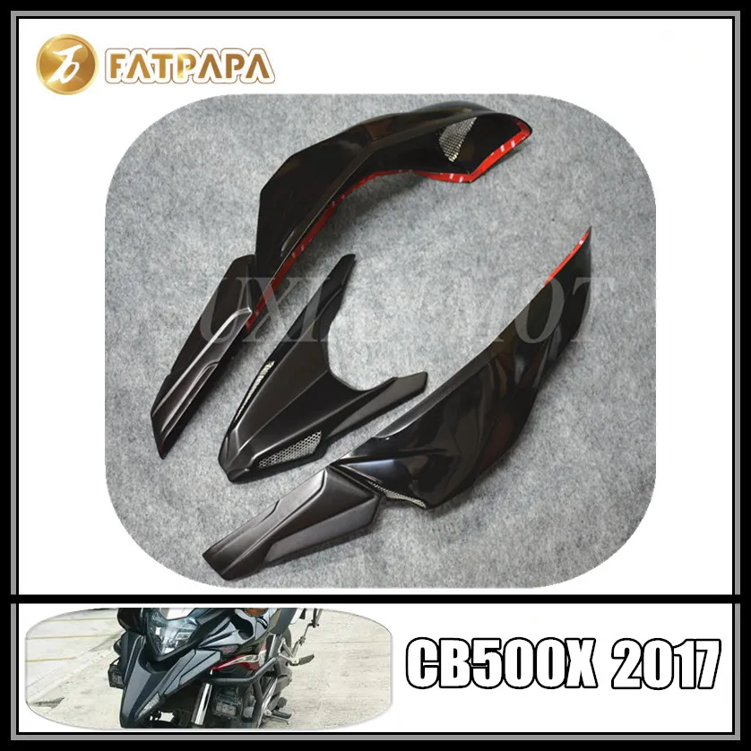Motorcycle modified front cowling for Honda CB500X 2017 blackin Side