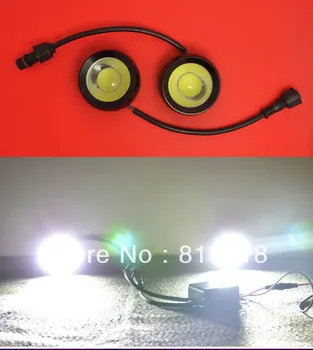

High power 18W 35W 60mm Motocycle Car led Eagle Eye Light Headlamp Rear Back warning DRL with Ballast control