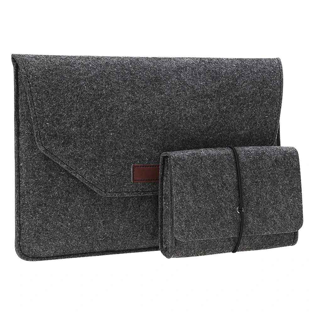 Soft Wool Felt For Macbook Air 13 Laptop Sleeve Case for Macbook Air 13 A1466 A1369 Sleeve Cover USB Charger Mouse Pouch Bag (10)