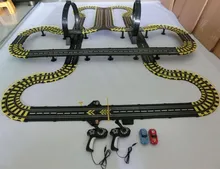 Electric slot car track racing 1:43 scale 1167m rail double orbit electric RC car toys for children boys gift