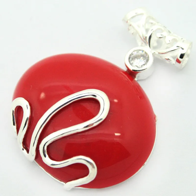 Идеальный подобранный Красный Резные, покрытые лаком марказит кольцо из стерлингового серебра 925 (#7-10) серьги и Pandent ювелирные наборы