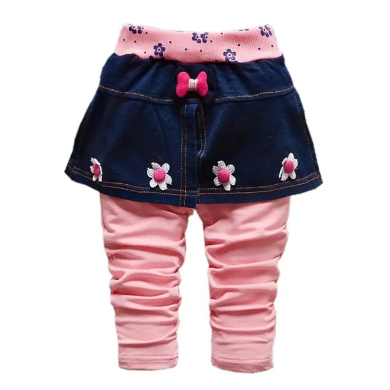 2018 Baby Infant Floral Print Infant Baby Pants Little Girls Spring