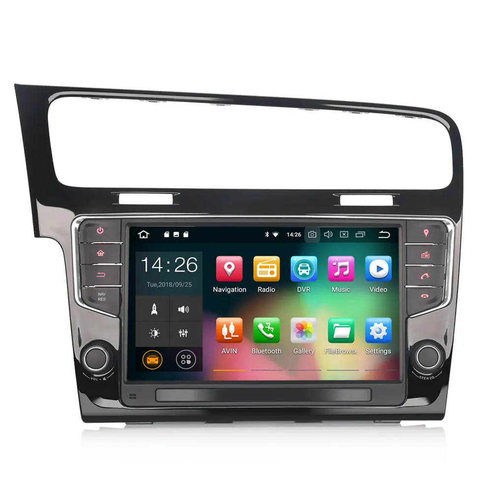 Perfect Erisin ES3811G  PX30 Android 8.1 Car Multimedia Player 9" Car DVD GPS for VW Golf VII/7 0