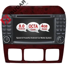 Android 8.0 Two Din 7 Inch Car DVD Player Stereo System For Mercedes/Benz/S320/S350/S400/W220/W215 S Class 4G RAM WIFI Radio GPS