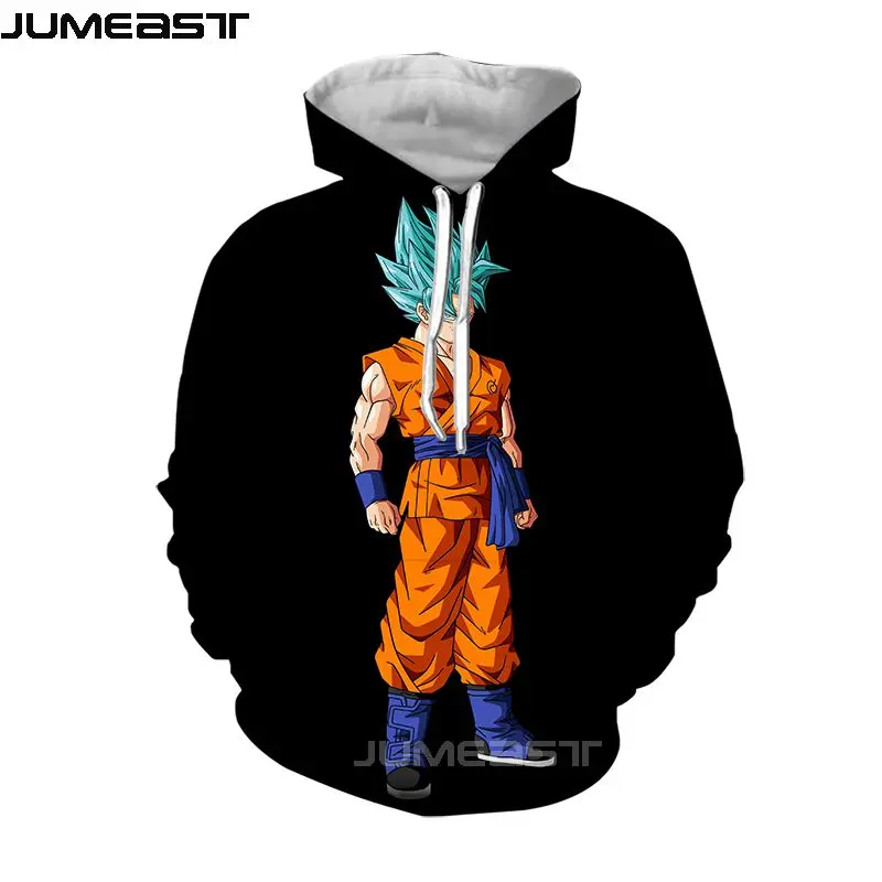 Jumeast брендовая Мужская/Женская 3D печать Аниме Драконий жемчуг короткий рукав