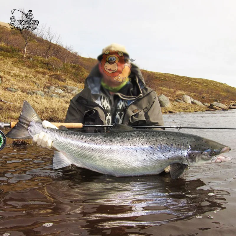 Наживка для лосося рыболовные наживки рыболовная приманка для Samon SeaTrout желтый красный серый 2/0#1/0# крючки