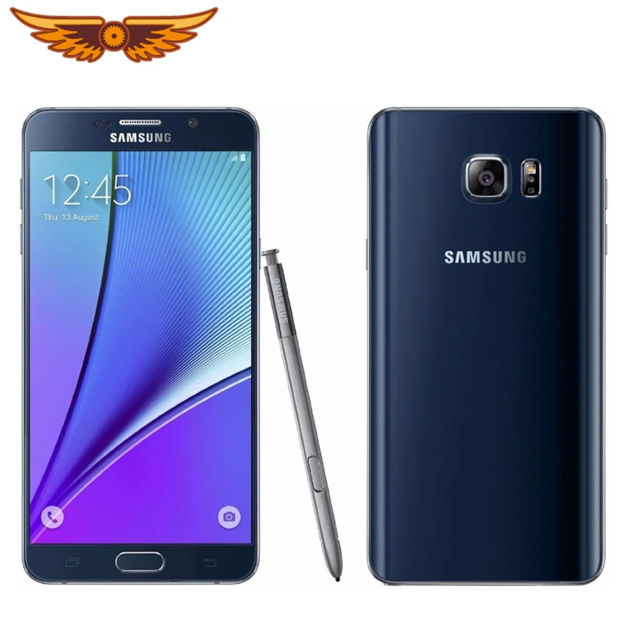 Оригинальный разблокированный Samsung Galaxy Note 5 N920A/C Восьмиядерный 7 дюймов 4 Гб ОЗУ 32