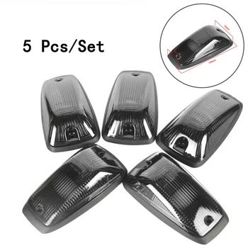 

12V 10W Amber Yellow Black Smoked Lens 5pcs/set Connector For SUV/Truck/RV/Van/Jeep Cab Roof Running Marker Lamp