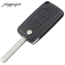 jingyuqin Symbol Light 3 Button Remote Key Shell Case For Citroen C6 C8 C2 C4 Hatch
