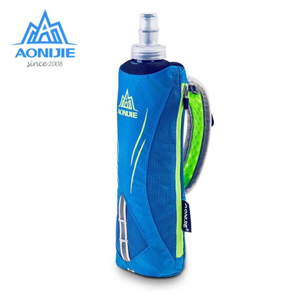 

AONIJIE Quick Shot Handheld Hydration Running Pack Marathon Running Hand Hold Kettle Bag With 500ml Collapsible TPU Soft Bottle