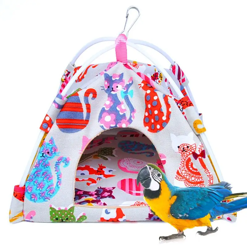 Птица висячая палатка мультфильм прекрасный гамак для птицы птица висящий дом для попугая