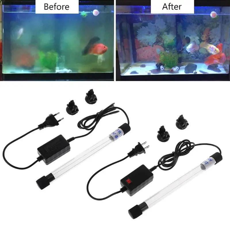 Aquarium Sterilizer Lights UV Lamp Fish Tank Bactericide UV Disinfection Water Treatment Purifier aquarium accessories