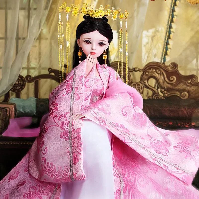 Этнические полностью силиконовые виниловые куклы Bjd 1/3 с классическим макияжем