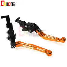 Motorcycle Accessories CNC Adjustable Folding Extendable Motorcycle Brake Clutch Levers For Honda CB400 CB 400 1996 Motorcycle Accessories CNC Adjustable Folding Extendable Motorcycle Brake Clutch Levers For Honda CB400 CB 400 1996
