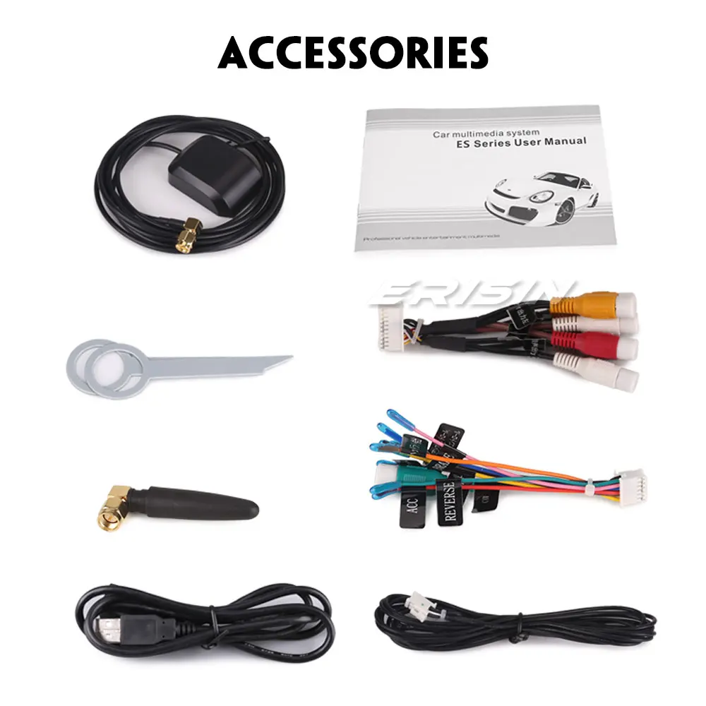 Cheap Erisin ES4866F 7" Auto Radio Android 9.0 Quad core 2G RAM PX30 car dvd player  Car GPS for Ford Kuga Fiesta 4