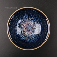 Хит! WIZAMONY 1 шт Цзиндэчжэнь Чай Небесные глаза красная глазурь китайский фарфор традиционное мастерство нежный чайный набор чаша