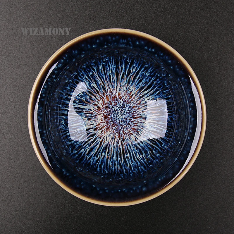 

HOT!!!!WIZAMONY New Arrival jingdezhen Heaven Eyes tea red glaze Chinese Porcelain Traditional Skill Gentle Teacup Tea Set Bowl