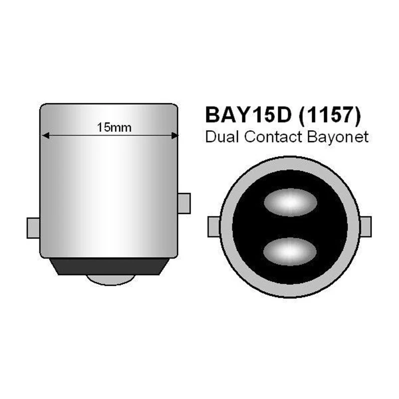 2 шт. P21/5 Вт светодиодный свет автомобиля BAY15D светодиодный лампы 1157 моноблочные светодиодные чипы Задний сигнал стоп Обратный свет DRL 7,5 W 12 V; цвета белый, желтый, красный