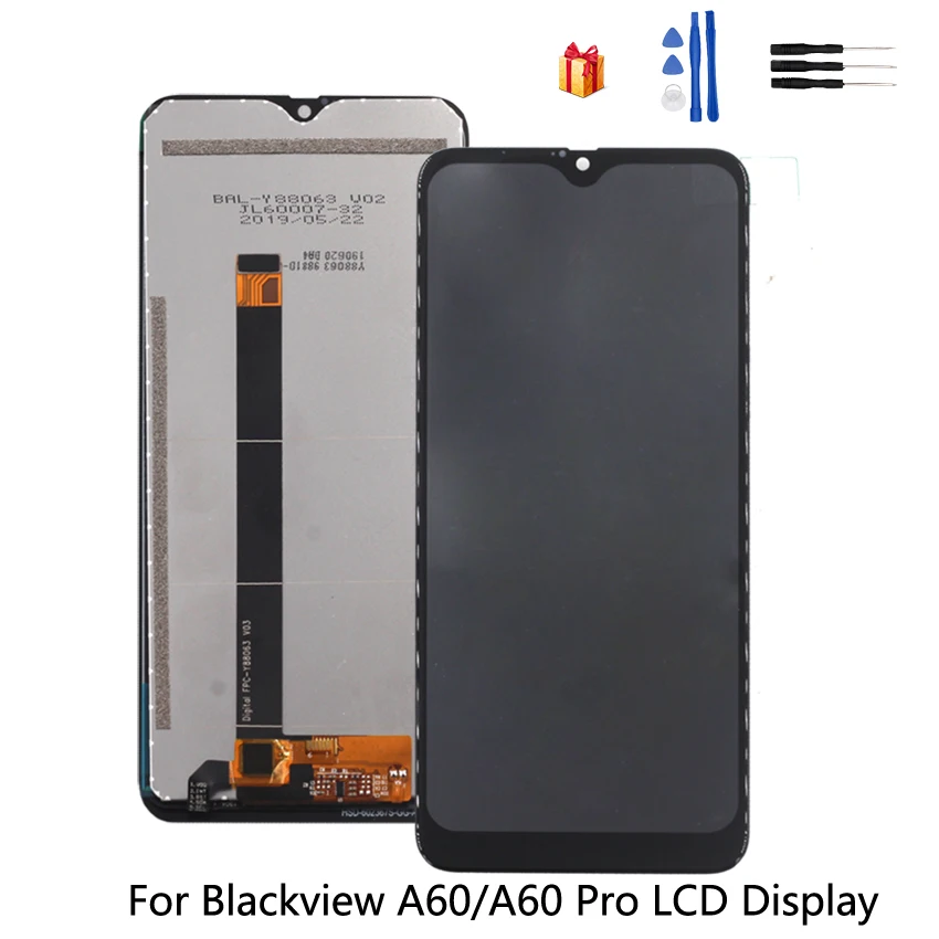 

Original LCD Display For 6.1 inch BLACKVIEW A60 Touch Screen Digitizer Assembly LCD Display Digitizer for BV A60 Pro Free Tools