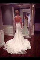 New Design Mermaid Lace Wedding Dress Cap Sleeve Sweetheart Sleeveless Open Back Court Train Bridal Gown