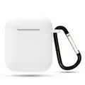 Transparent 1 шт. 14 видов цветов для Airpods Bluetooth наушники Hardset с коробкой анти-плащ-ветровка крюк чехол с подвесной пряжкой Наушники Аксессуары - Цвет: Transparent